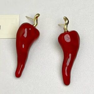 Red Chili Pepper Earrings
